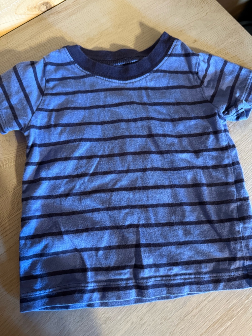 Blue Striped Short Sleeve Tee 12 Month